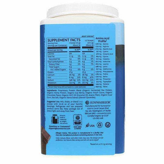 Warrior Blend Organic Protein, SUW